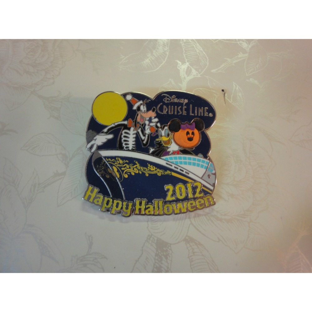 Disney Cruise line Happy Halloween Goofy Mickey pumpkin 2012 trading pin LE 1000